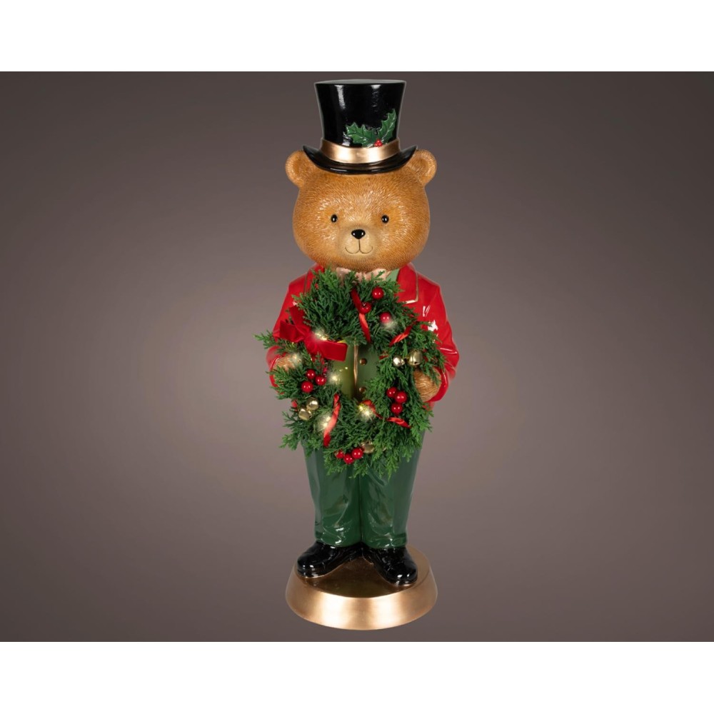 ORSETTO RESINA LED CON CAPPELLO H.61